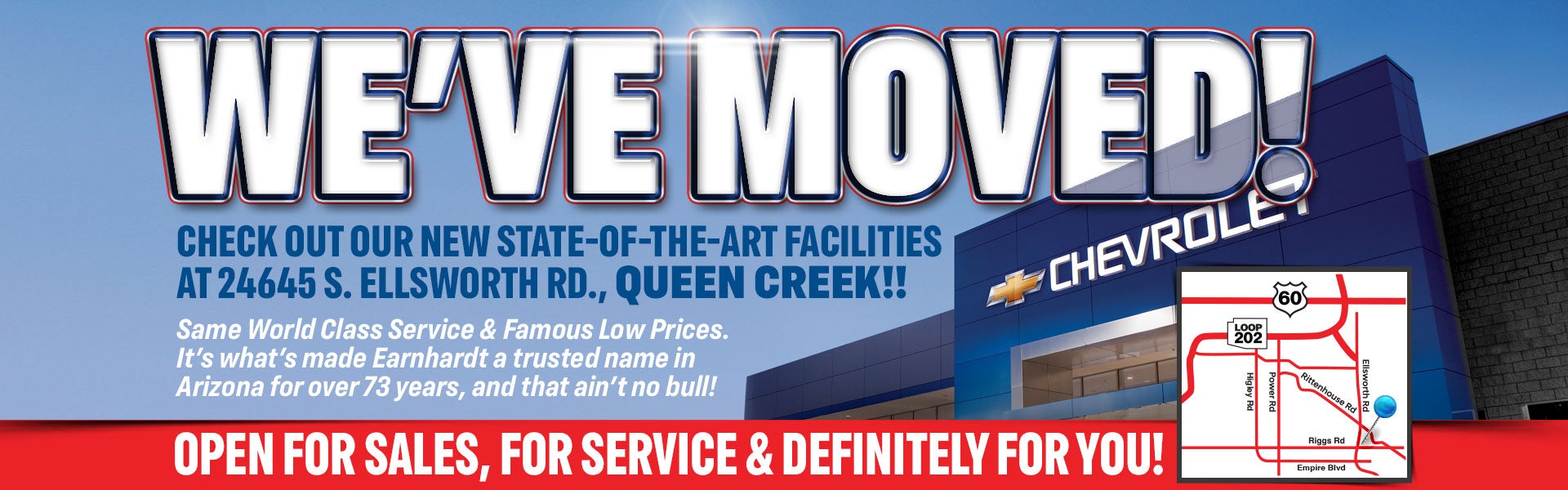 We've Moved to Queen Creek Arizona