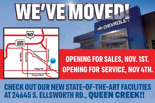 We've Moved to Queen Creek Arizona