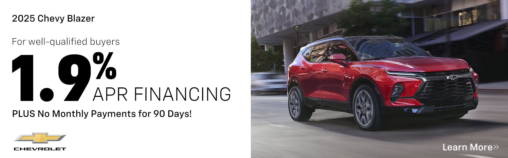 Get 1.9% Financing on a New Blazer