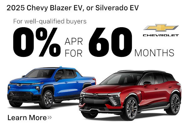 Get 0% Financing on a New Chevy EV