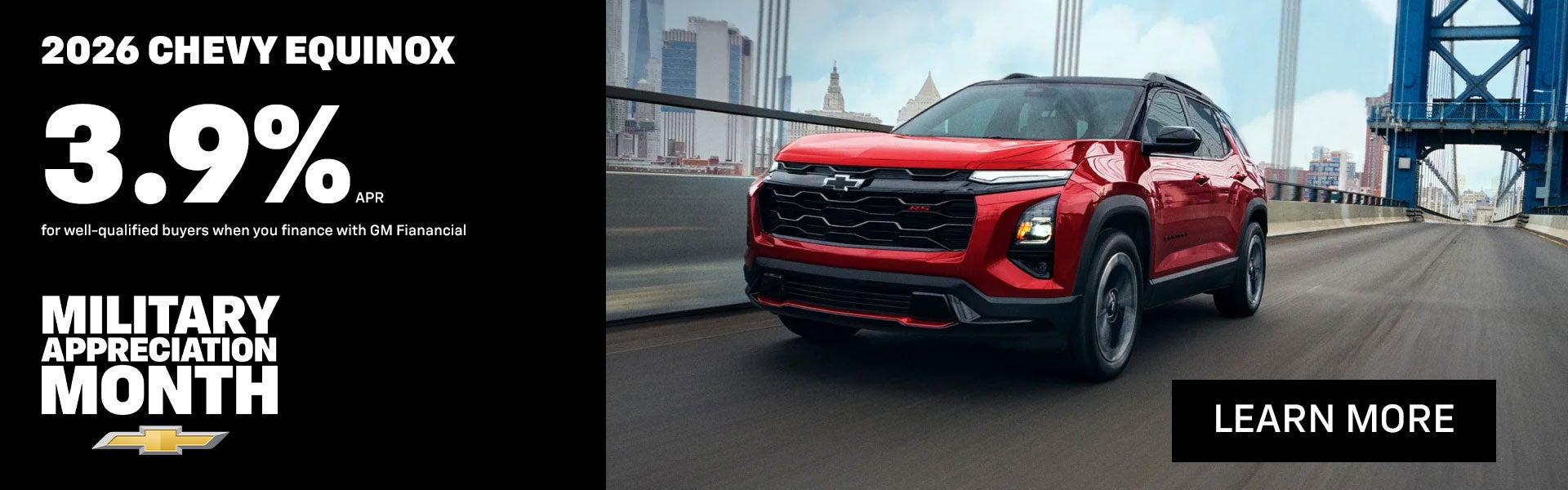 Get 3.9% APR on a New Equinox
