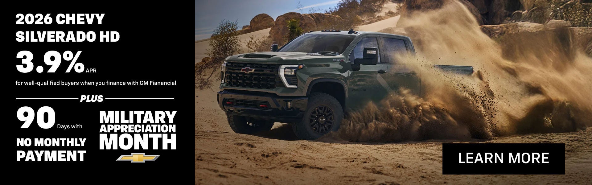 Get 3.9% APR on a New Silverado HD