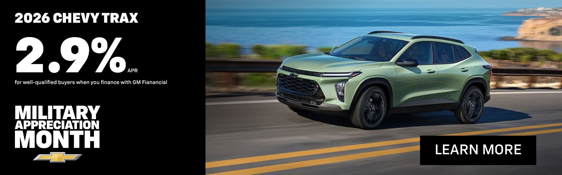 Get 2.9% APR on a New Trax